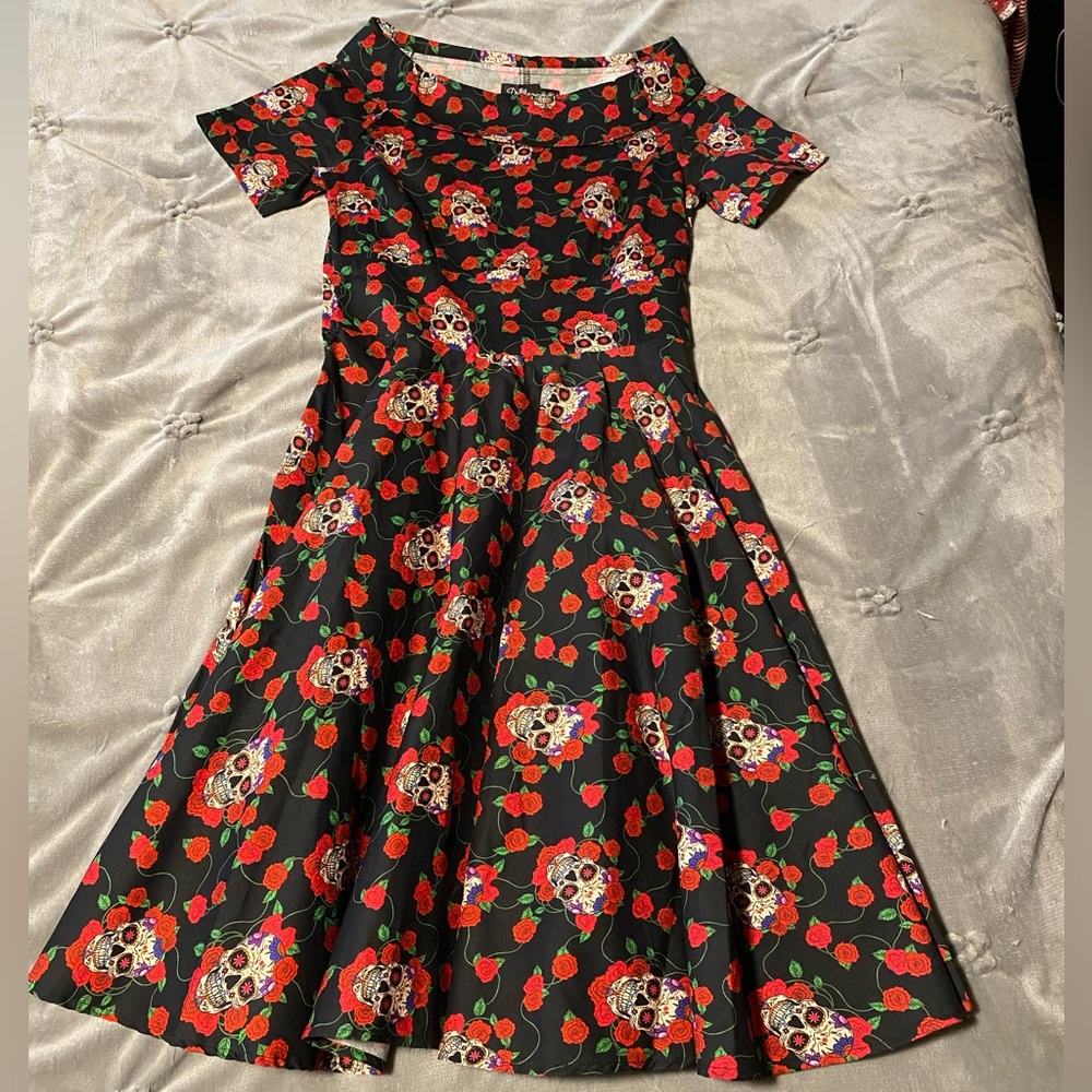 NWT Dolly & Dotty retro skull dress